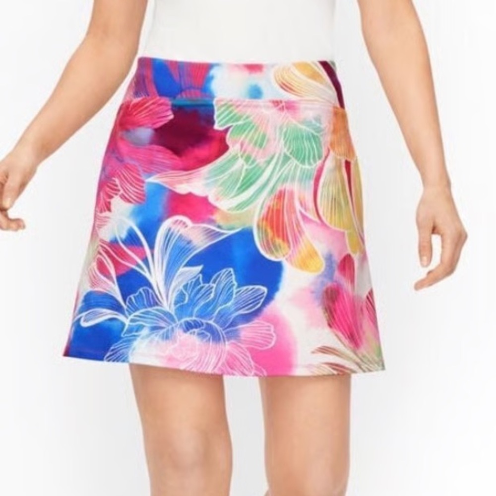 Talbots Vibrant Floral Skort